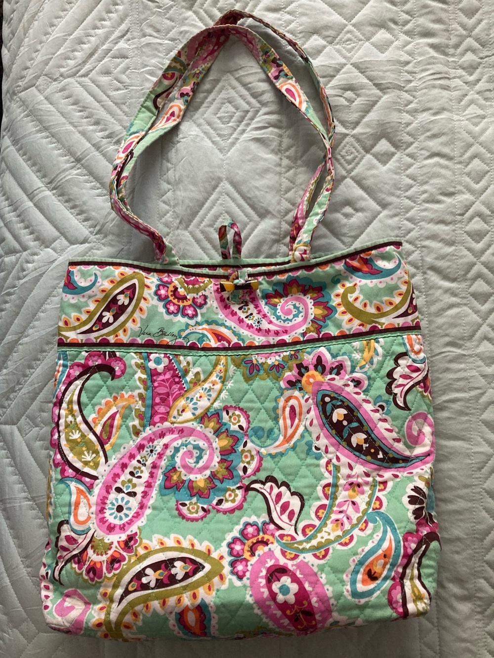Vera Bradley Quilted Paisley Tote in Tutti Frutti